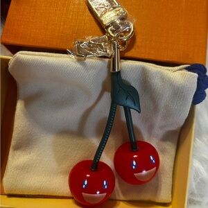 Luxury Fashion Red Cherry Keychain/Bagcharm